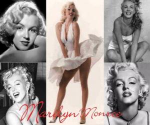Puzzle Marilyn Monroe (1926 - 1962) ήταν ένα μοντέλο και ηθοποιός του αμερικανικού κινηματογράφου